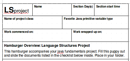 language structures project hamburger