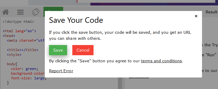 save code